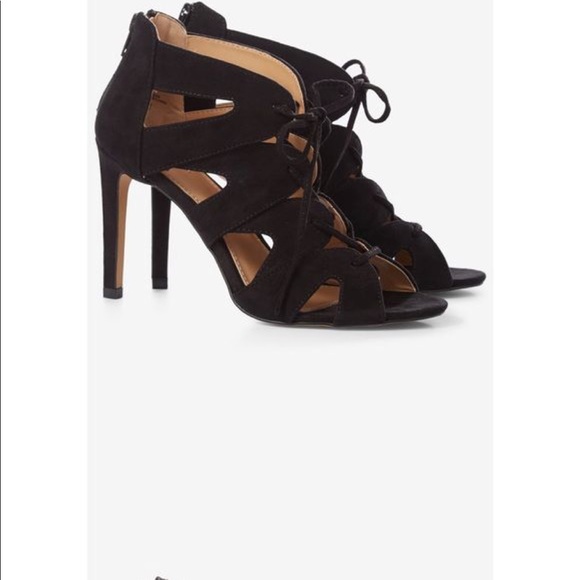 Express suede high heel sandals size 9 - Picture 2 of 4